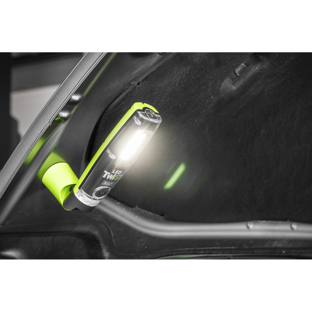 Sealey LED1001G LED Twist® Rechargeable Inspection Light 8W COB & 1W SMD - additional view 5