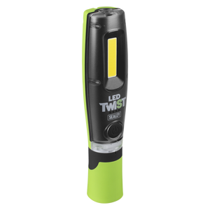 Sealey LED1001GDB LED Twist® Rechargeable Inspection Light, Green - Box of 12