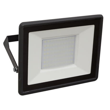 Sealey LED113 Extra-Slim Floodlight with Wall Bracket 50W SMD LED 230V