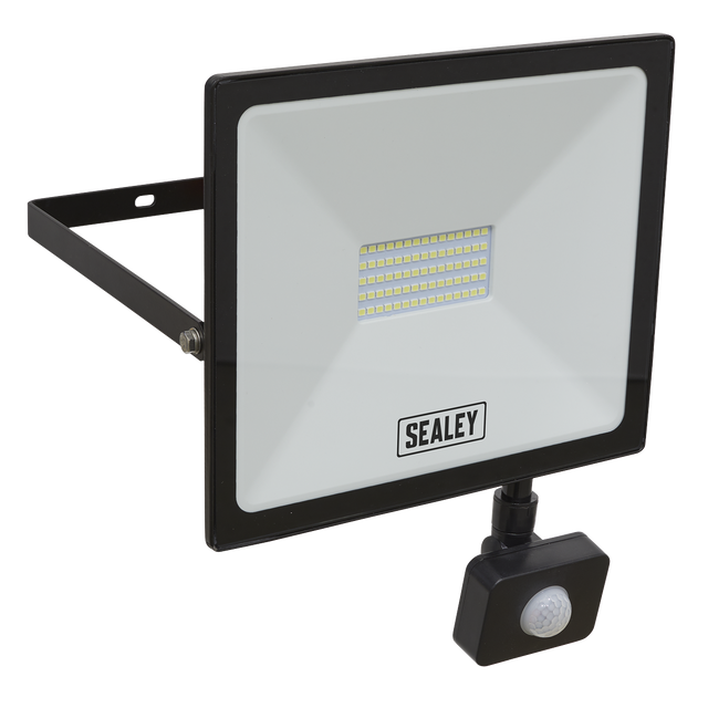 Sealey LED113PIR Extra-Slim Floodlight with PIR Sensor 50W SMD LED