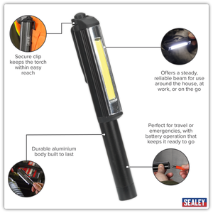 Sealey LED125 Penlight 3W COB LED - additional view 10