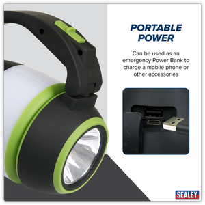 Sealey LED140 Rechargeable 3-in-1 Spotlight 3W SMD LED - additional view 16