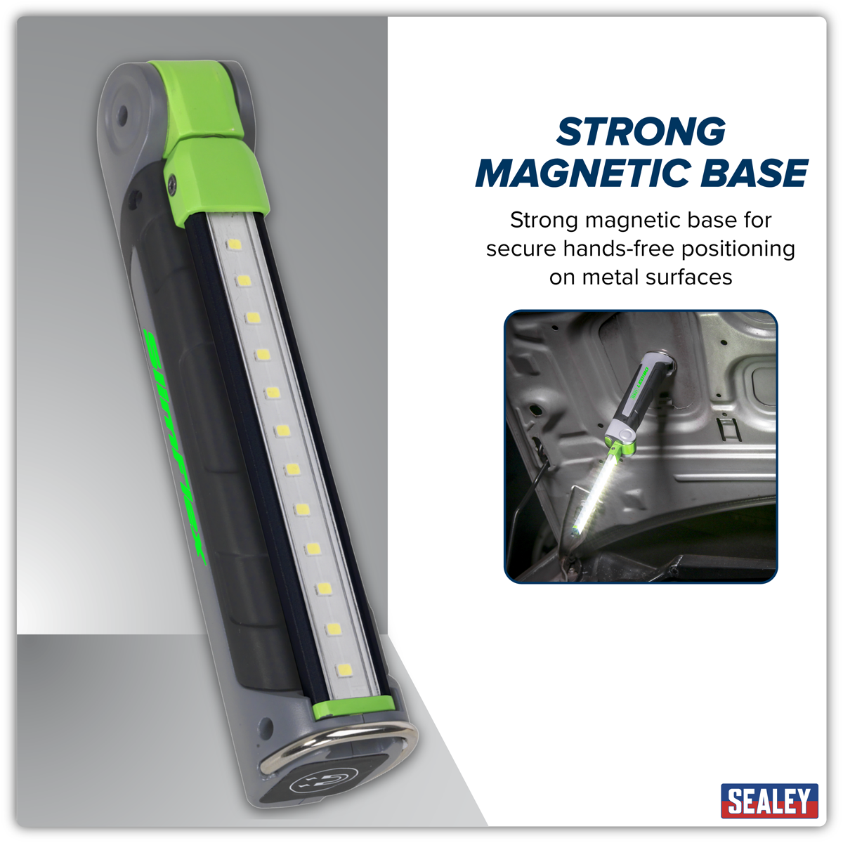 Sealey LED180 Rechargeable Slim Folding Inspection Light 4W & 1W SMD LED - additional view 17