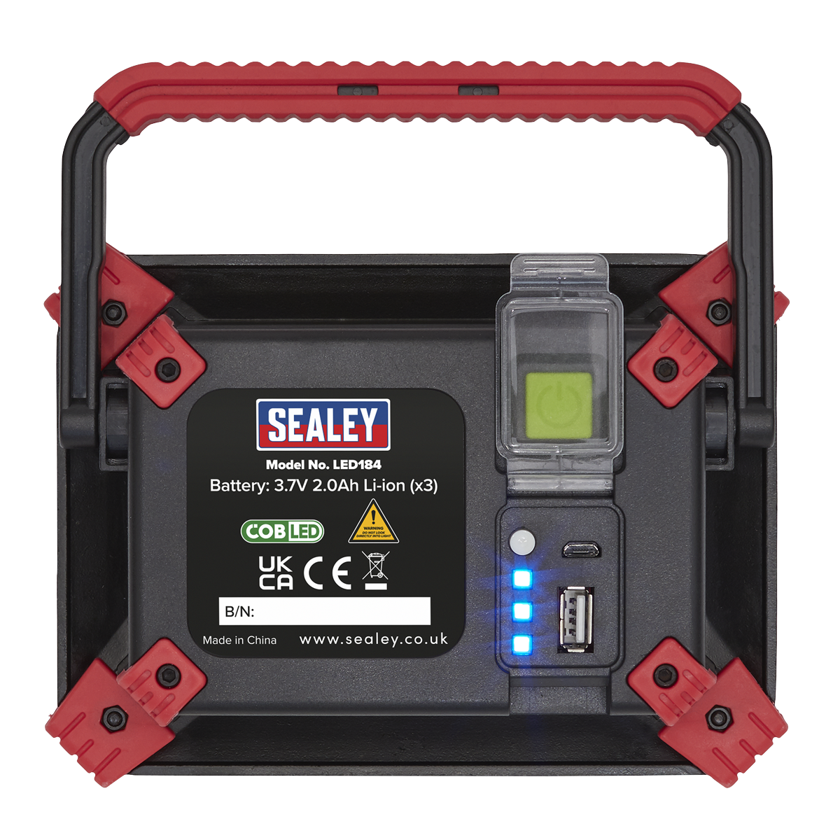Sealey LED184 Rechargeable Portable Floodlight & Power Bank 20W COB LED - additional view 7