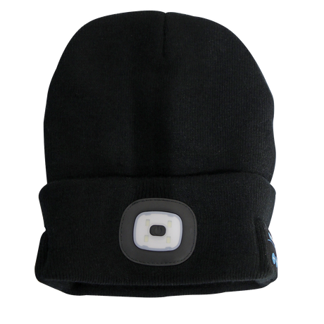 Sealey LED185W Rechargeable USB Beanie Hat with Wireless Headphones 1W SMD LED - additional view 2