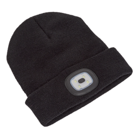 Sealey LED185 Rechargeable USB Beanie Hat 1W SMD LED