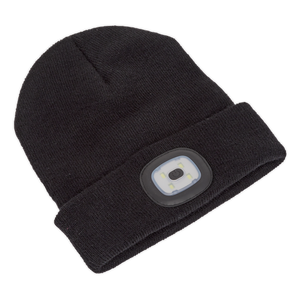 Sealey LED185 Rechargeable USB Beanie Hat 1W SMD LED