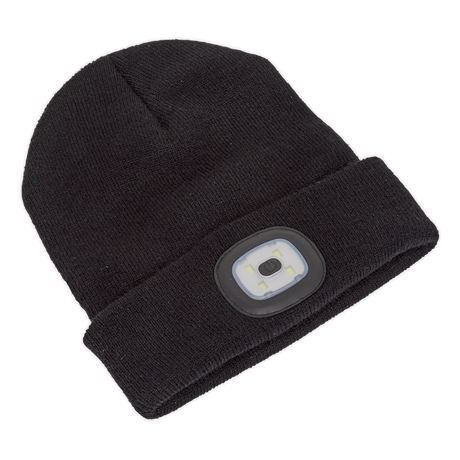 Sealey LED185 Rechargeable USB Beanie Hat 1W SMD LED