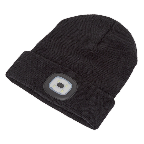 Sealey LED185 Rechargeable USB Beanie Hat 1W SMD LED - additional view 2