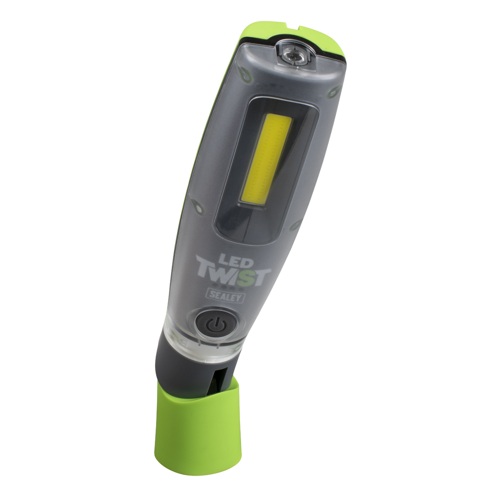 Sealey LED2001GDB LED Twist® Rechargeable Inspection Light 16W COB & 1W SMD LED, Green - Display Box of - additional view 6