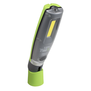 Sealey LED2001GDB LED Twist® Rechargeable Inspection Light 16W COB & 1W SMD LED, Green - Display Box of - additional view 7