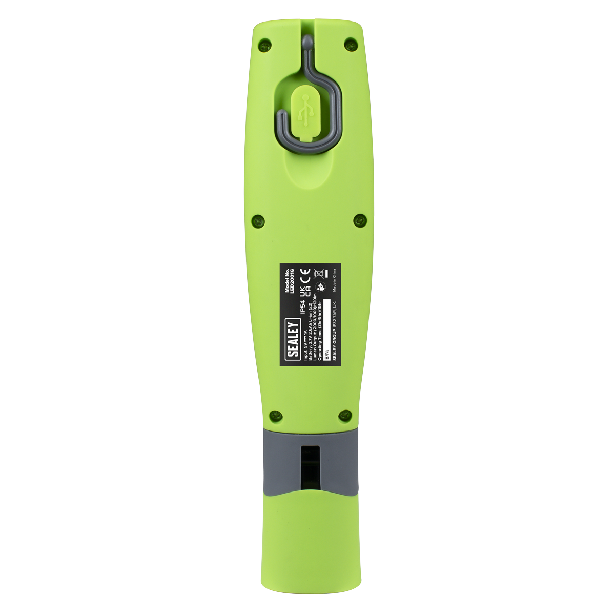 Sealey LED2001GDB LED Twist® Rechargeable Inspection Light 16W COB & 1W SMD LED, Green - Display Box of - additional view 8