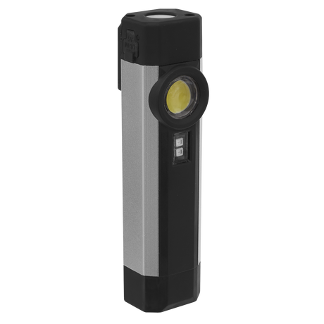 Sealey LED220UV Rechargeable Aluminium Pocket Light with UV 3W COB & 1W SMD LED