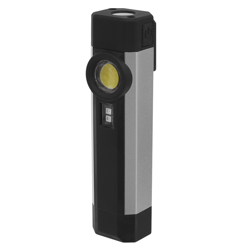 Sealey LED220UV Rechargeable Aluminium Pocket Light with UV 3W COB & 1W SMD LED - additional view 2