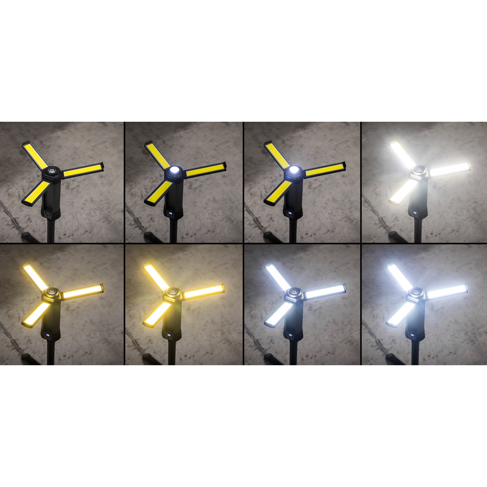 Sealey LED240 Rechargeable Flexible Floodlight with Tripod 24W COB LED & 5W SMD LED - additional view 13