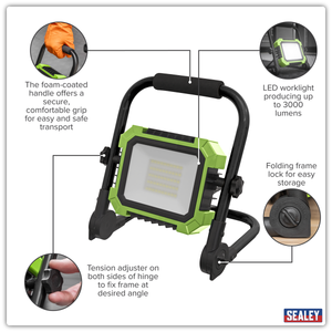 Sealey LED24WL Portable Floodlight 24W SMD LED 230V - additional view 13