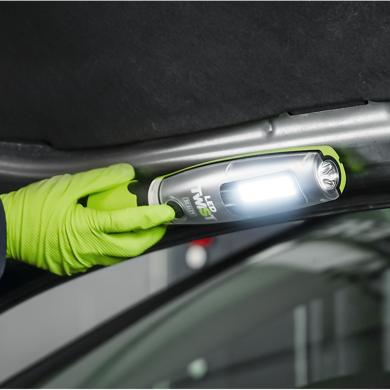 Sealey LED3001G Rechargeable LED Twist® Inspection Light 20W COB + 3W SMD, 3000lm, Magnetic Base & Power - additional view 9