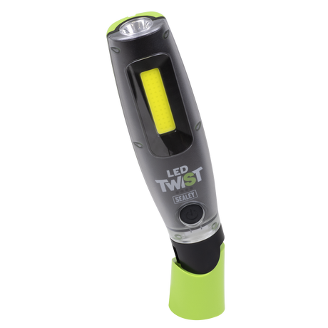 Sealey LED3001G Rechargeable LED Twist® Inspection Light 20W COB + 3W SMD, 3000lm, Magnetic Base & Power - additional view 2