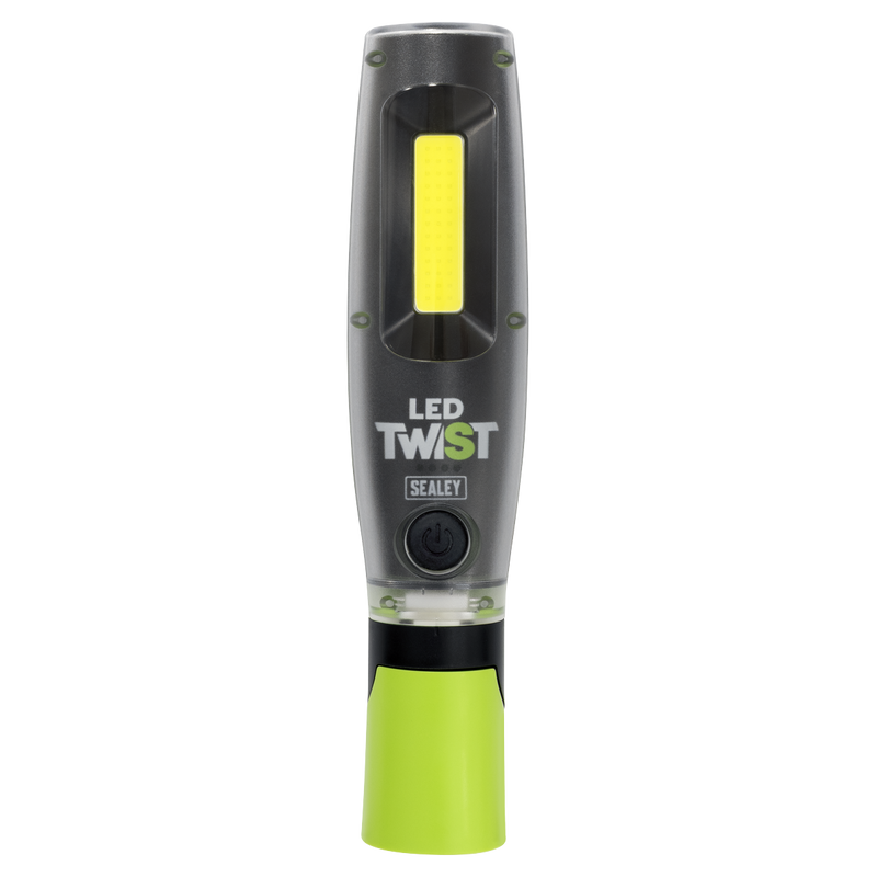 Sealey LED3001G Rechargeable LED Twist® Inspection Light 20W COB + 3W SMD, 3000lm, Magnetic Base & Power - additional view 4
