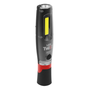Sealey LED3001 Rechargeable LED Twist® Inspection Light 20W COB & 3W SMD, 3000lm, Magnetic Base & Power Bank