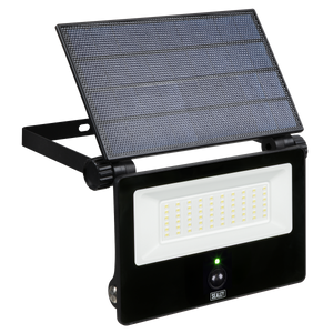 Sealey LED30S Extra-Slim Solar Floodlight with Wall Bracket 30W SMD LED