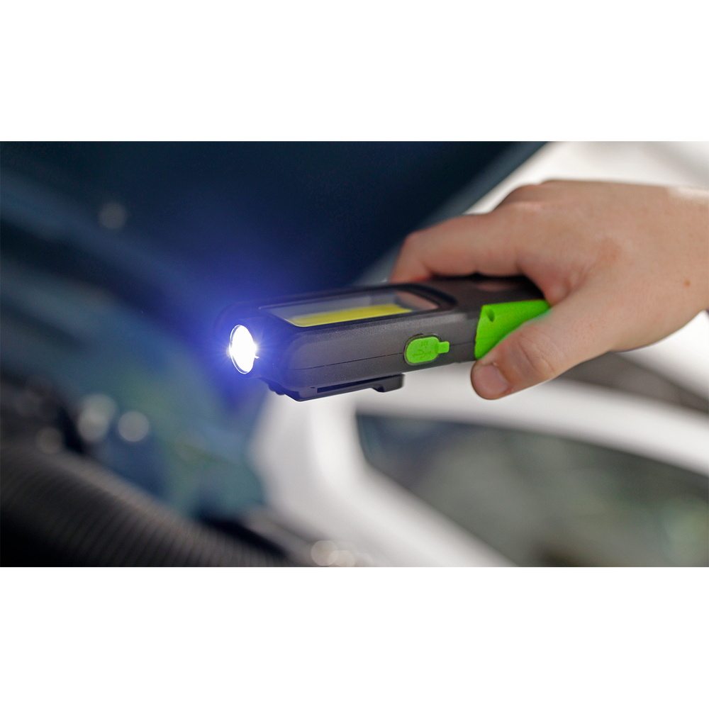 Sealey LED318G Rechargeable Inspection Light with Power Bank 5W COB & 3W SMD LED - Green - additional view 8