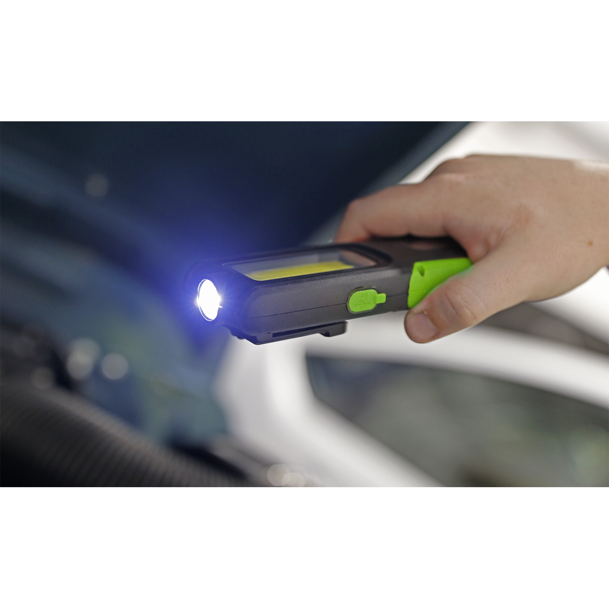 Sealey LED318G Rechargeable Inspection Light with Power Bank 5W COB & 3W SMD LED - Green - additional view 8