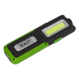 Sealey LED318G Rechargeable Inspection Light with Power Bank 5W COB & 3W SMD LED - Green