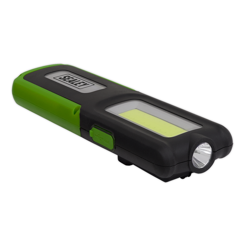 Sealey LED318G Rechargeable Inspection Light with Power Bank 5W COB & 3W SMD LED - Green - additional view 6