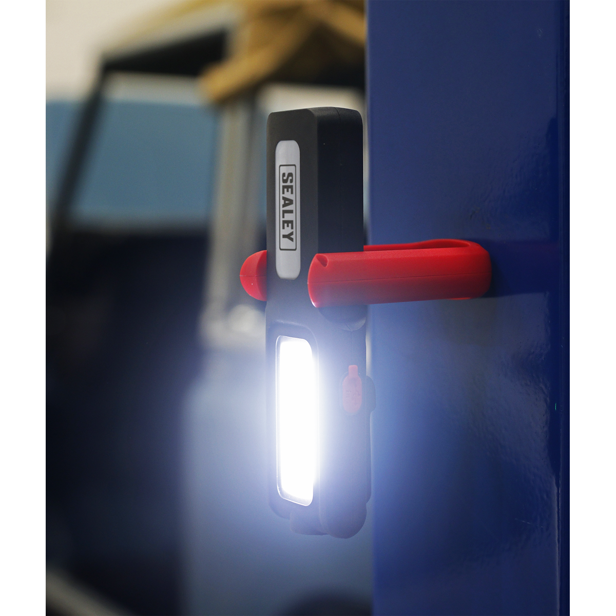 Sealey LED318R Rechargeable Inspection Light with Power Bank 5W COB & 3W SMD LED - Red - additional view 7
