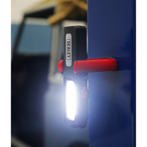 Sealey LED318R Rechargeable Inspection Light with Power Bank 5W COB & 3W SMD LED - Red - additional view 7