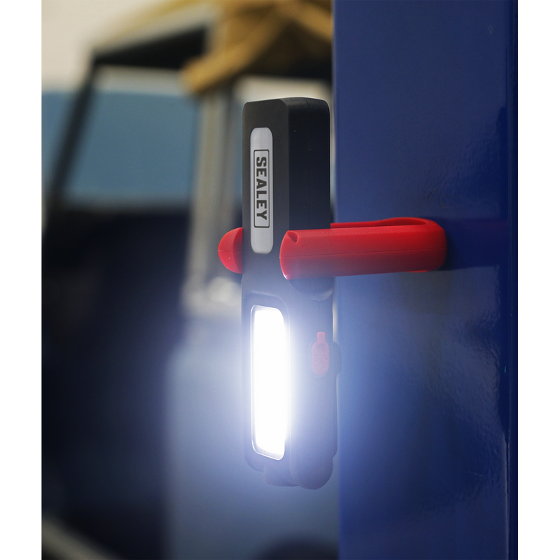 Sealey LED318R Rechargeable Inspection Light with Power Bank 5W COB & 3W SMD LED - Red - additional view 7