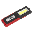Sealey LED318R Rechargeable Inspection Light with Power Bank 5W COB & 3W SMD LED - Red