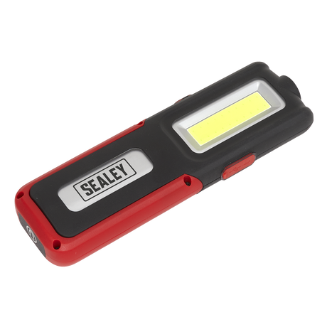 Sealey LED318R Rechargeable Inspection Light with Power Bank 5W COB & 3W SMD LED - Red