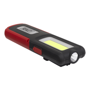 Sealey LED318R Rechargeable Inspection Light with Power Bank 5W COB & 3W SMD LED - Red - additional view 5
