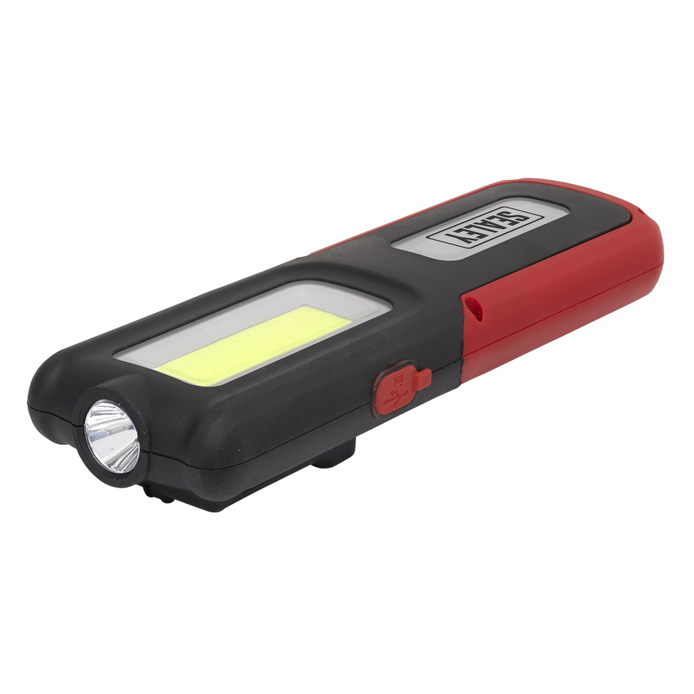 Sealey LED318R Rechargeable Inspection Light with Power Bank 5W COB & 3W SMD LED - Red - additional view 9
