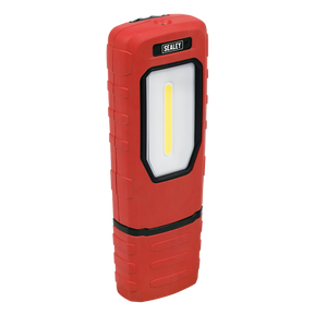 Sealey LED3601R Rechargeable 360° Inspection Light 5W COB & 1W SMD LED - Red