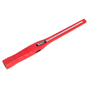 Sealey LED3604R Rechargeable 360° Slim Inspection Light 8W & 1W SMD LED - Red