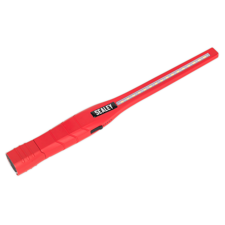 Sealey LED3604R Rechargeable 360° Slim Inspection Light 8W & 1W SMD LED - Red
