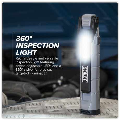 Sealey LED3605GR Rechargeable 360° Inspection Light 10W & 2 x 4W SMD LED - Grey - additional view 2