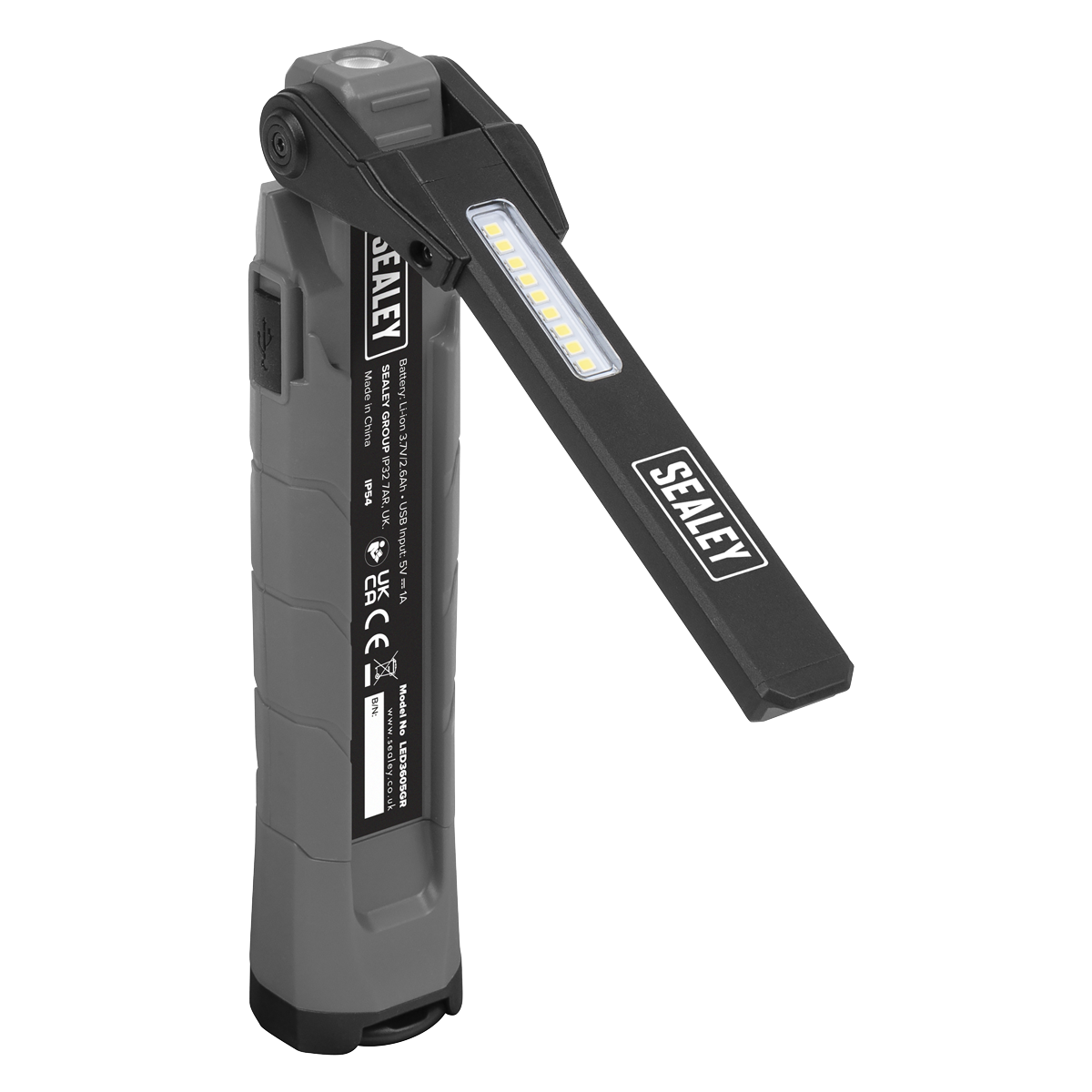 Sealey LED3605GR Rechargeable 360° Inspection Light 10W & 2 x 4W SMD LED - Grey - additional view 9
