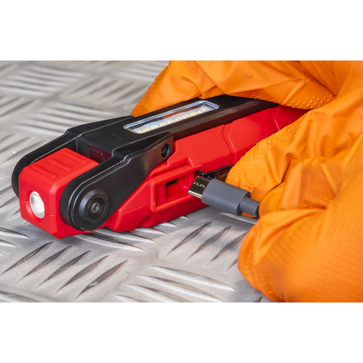 Sealey LED3605R Rechargeable 360° Inspection Light 10W & 2 x 4W SMD LED - Red - additional view 16