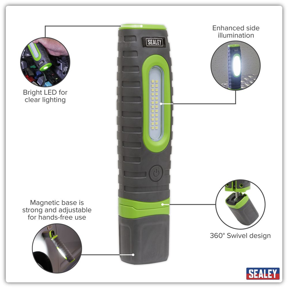 Sealey LED3606G Rechargeable 360° Inspection Light 15W & 3W SMD LED - Green - additional view 17