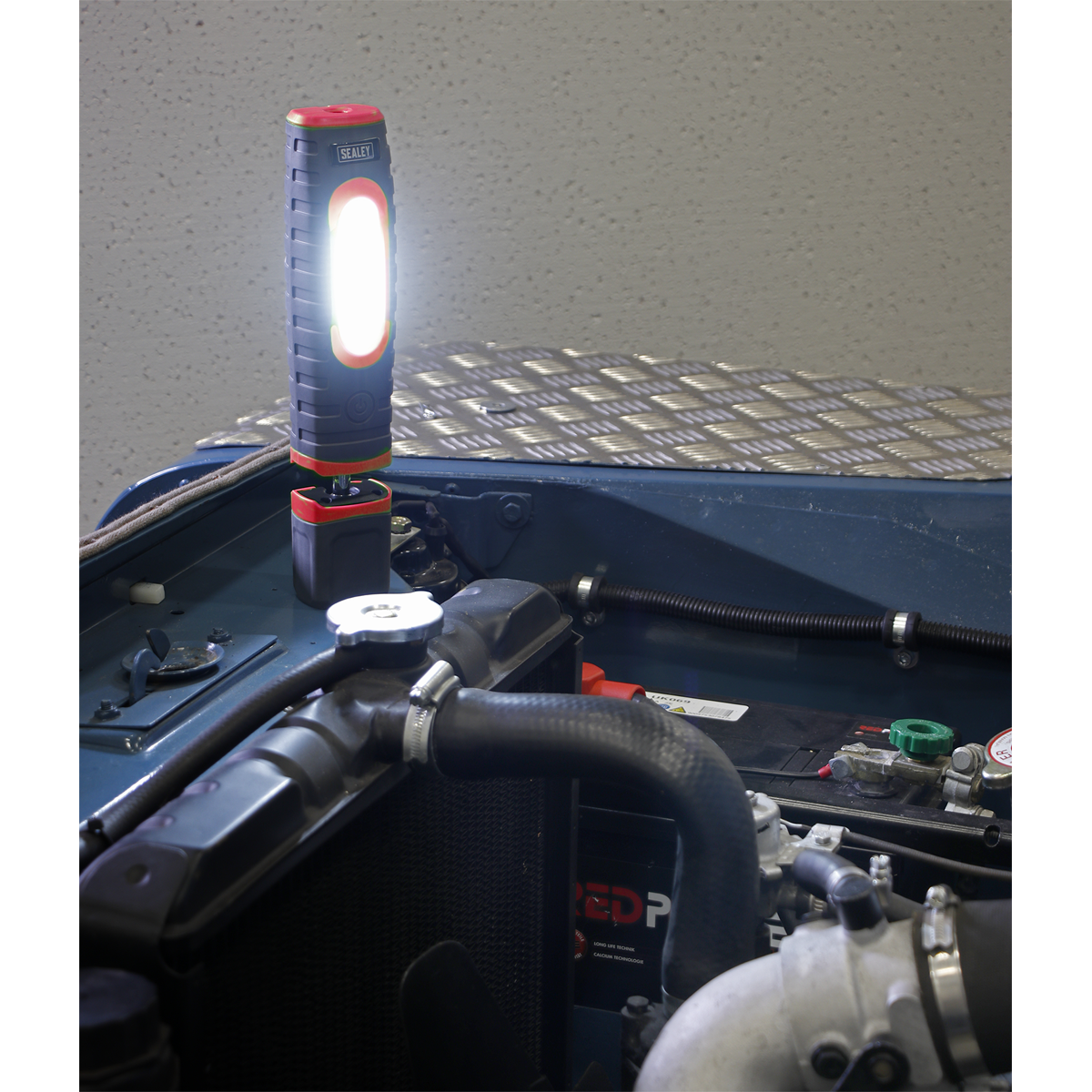 Sealey LED3606R Rechargeable 360° Inspection Light 15W & 3W SMD LED - Red - additional view 4