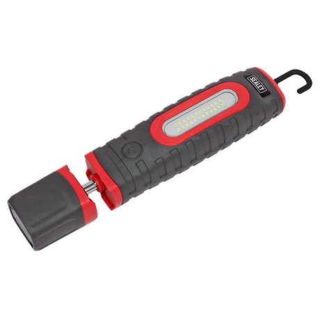 Sealey LED3606R Rechargeable 360° Inspection Light 15W & 3W SMD LED - Red