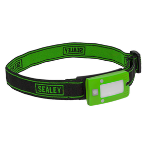 Sealey LED360HTG Rechargeable Head Torch with Auto-Sensor 2W COB LED - Green