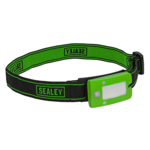 Sealey LED360HTG Rechargeable Head Torch with Auto-Sensor 2W COB LED - Green