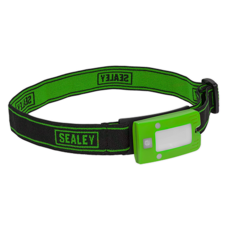 Sealey LED360HTG Rechargeable Head Torch with Auto-Sensor 2W COB LED - Green
