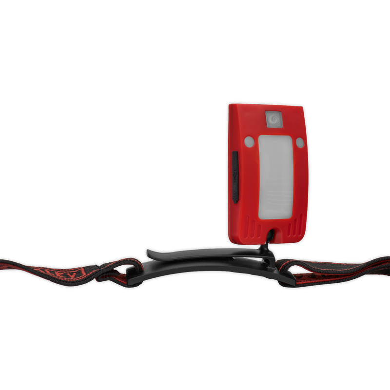 Sealey LED360HTR Rechargeable Head Torch with Auto-Sensor 2W COB LED - Red - additional view 4