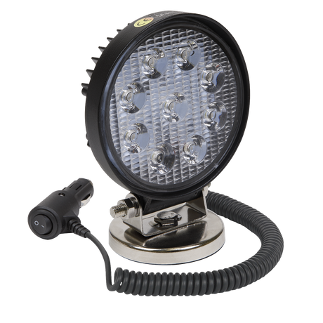 Sealey LED3RM Round Worklight with Magnetic Base 27W SMD LED